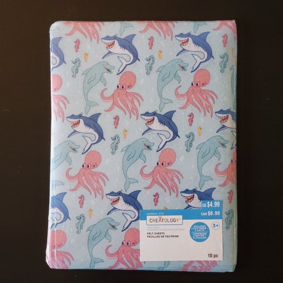 3 for $10 Creatology Craft Basics Felt Sheets Solid Colors & Patterns NEW - Picture 8 of 13